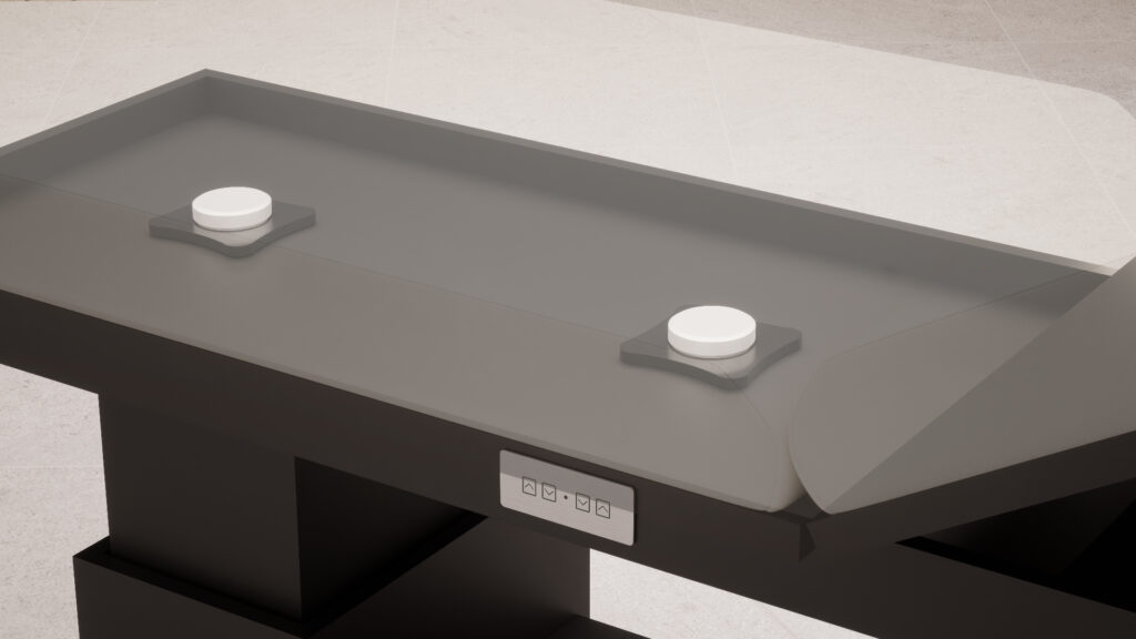 table-de-massage-tetra-genos-noir-enceinte